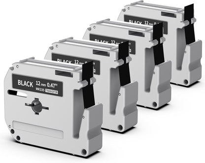 M-K231 Replace for M-K231s Brother M Tape 12mm 0.47 White P Touch | M-231 M231 PTM95 Label Tape White for Brother PT-M95 PT-65 PT-45 PT-80 PT-70 PT-90 Ptouch Label Maker Refills