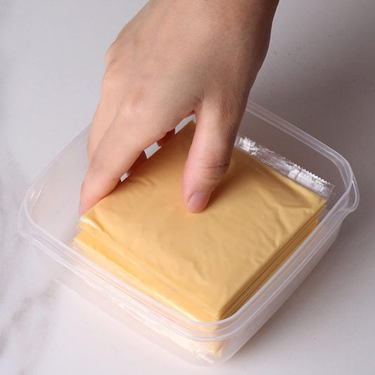 2 Pack-Cheese slicer Storage Containers with lids airtight Keeps slice Cheese Fresh and Delicious Reusable Preservation Container for Fridge