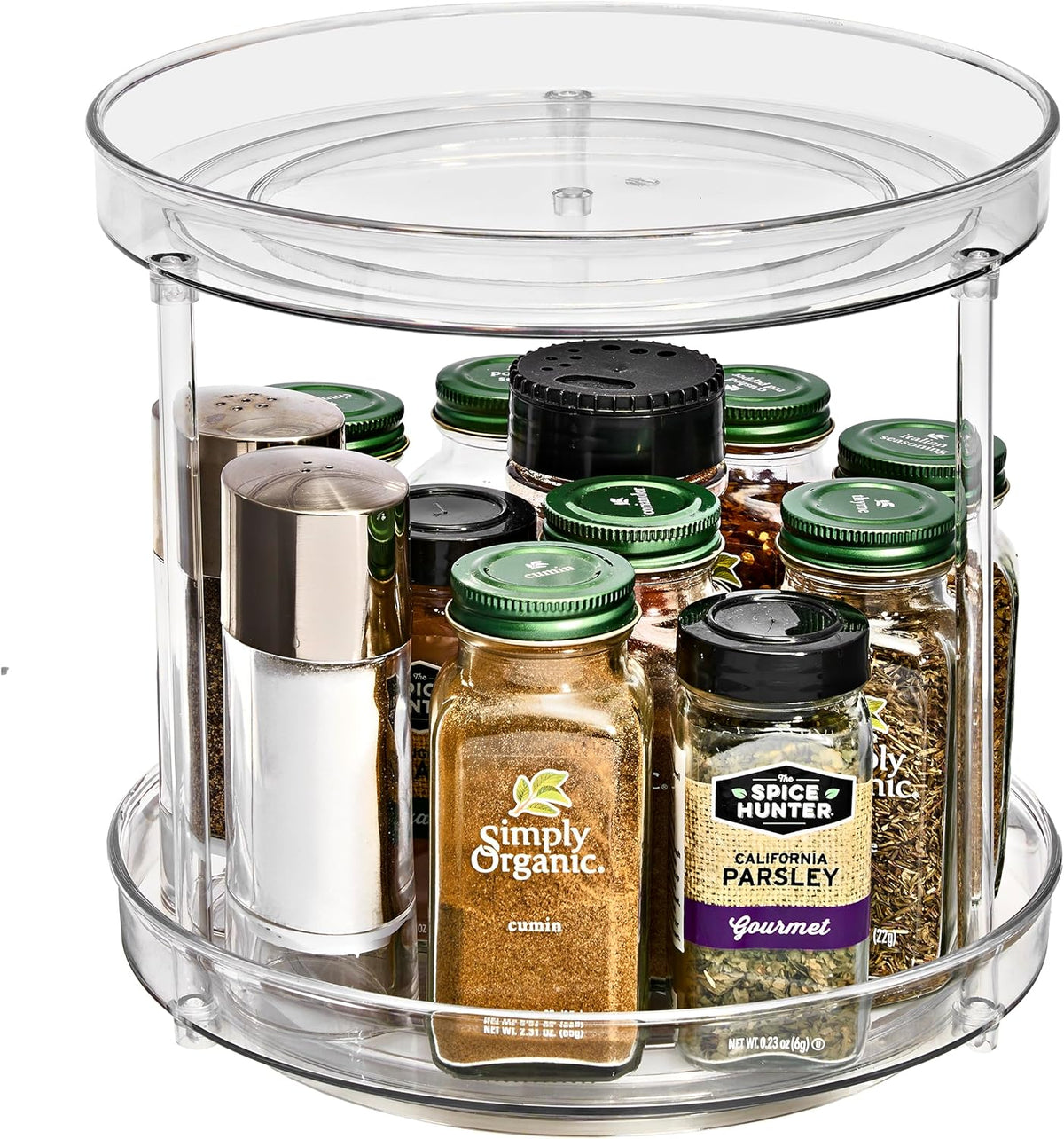 Lazy Susan Organizer, Clear Turntable Organizer (Tall)