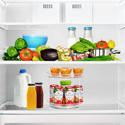 Lazy Susan Organizer, Clear Turntable Organizer (Tall)