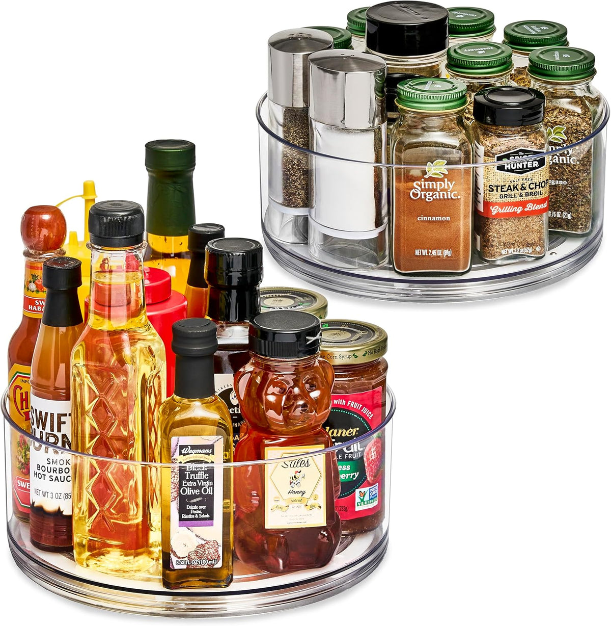 Lazy Susan Organizer, Clear Turntable Organizer (Tall)