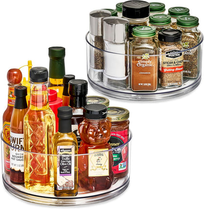 Lazy Susan Organizer, Clear Turntable Organizer (Tall)
