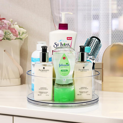 Lazy Susan Organizer, Clear Turntable Organizer (Tall)