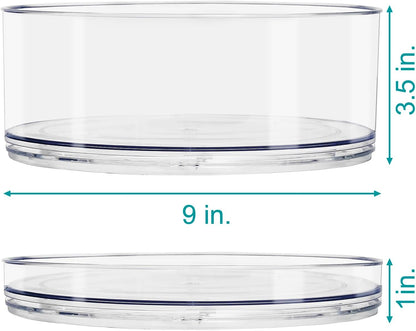 Lazy Susan Organizer, Clear Turntable Organizer (Tall)