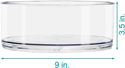 Lazy Susan Organizer, Clear Turntable Organizer (Tall)