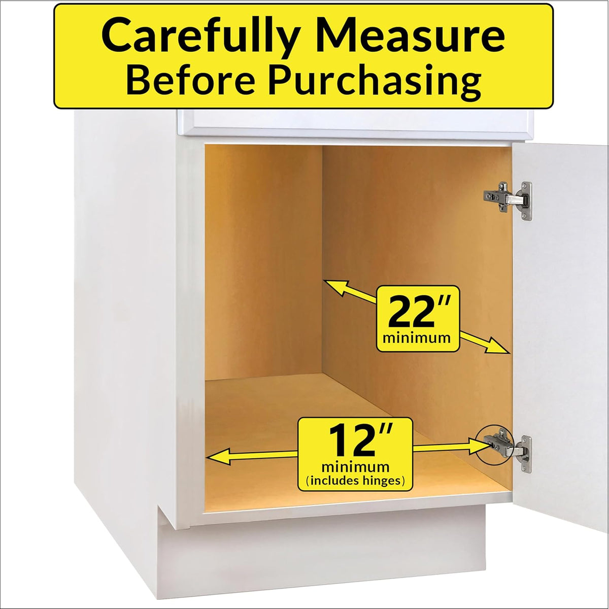® Pull Out Cabinet Organizer, 14" x 21" Slide Out Cabinet Organizer Pull Out Drawer – Pull Out Shelves for Kitchen Cabinets – Under Sink Organizers - Lifetime Ltd. Warranty, Chrome