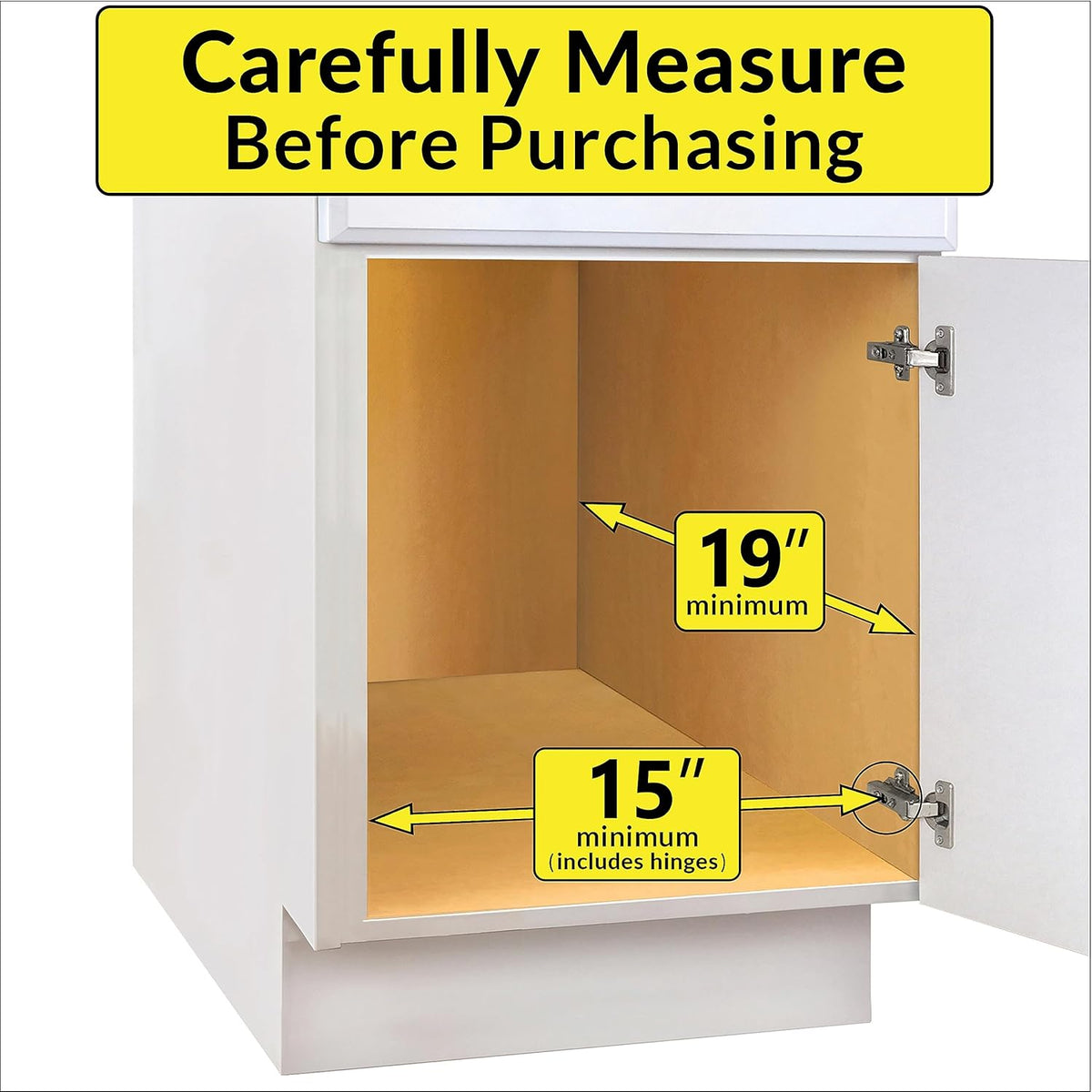 ® Pull Out Cabinet Organizer, 14" x 21" Slide Out Cabinet Organizer Pull Out Drawer – Pull Out Shelves for Kitchen Cabinets – Under Sink Organizers - Lifetime Ltd. Warranty, Chrome