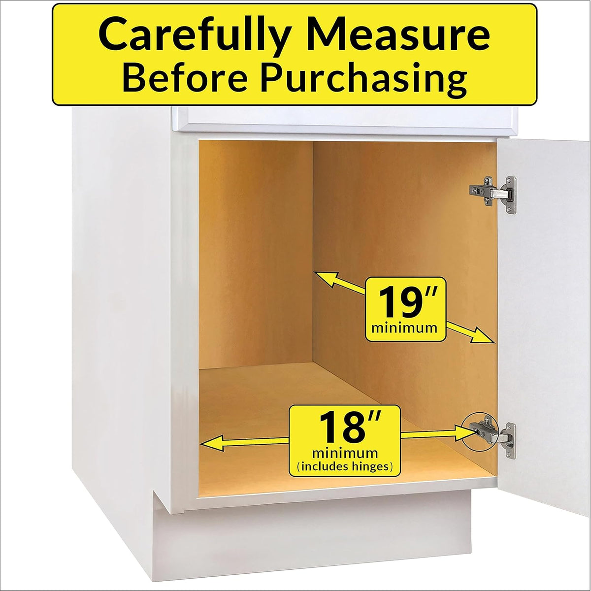 ® Pull Out Cabinet Organizer, 14" x 21" Slide Out Cabinet Organizer Pull Out Drawer – Pull Out Shelves for Kitchen Cabinets – Under Sink Organizers - Lifetime Ltd. Warranty, Chrome