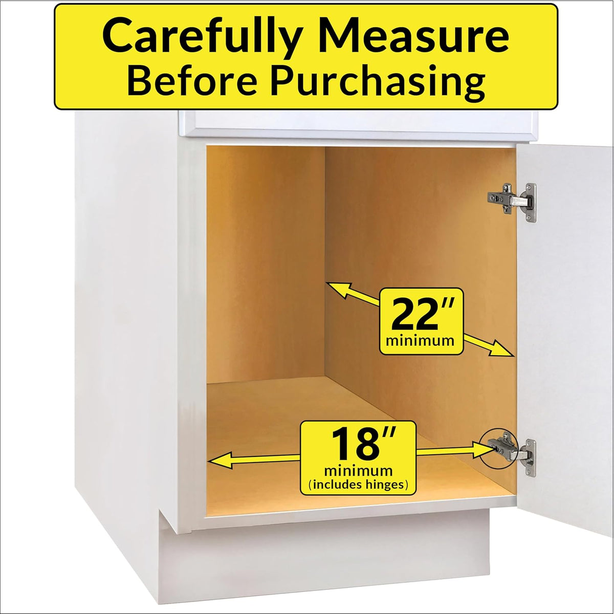 ® Pull Out Cabinet Organizer, 14" x 21" Slide Out Cabinet Organizer Pull Out Drawer – Pull Out Shelves for Kitchen Cabinets – Under Sink Organizers - Lifetime Ltd. Warranty, Chrome
