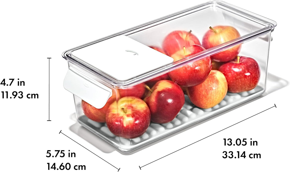 Good Grips Produce Saver - Berry Keeper, 2-Piece Set | Fruit Storage Containers, Ventilated Storage for Rinsing and Storing Berries, Cherry Tomatoes, Keeps Berries Fresh Longer