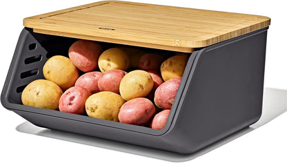 Good Grips Produce Saver - Berry Keeper, 2-Piece Set | Fruit Storage Containers, Ventilated Storage for Rinsing and Storing Berries, Cherry Tomatoes, Keeps Berries Fresh Longer