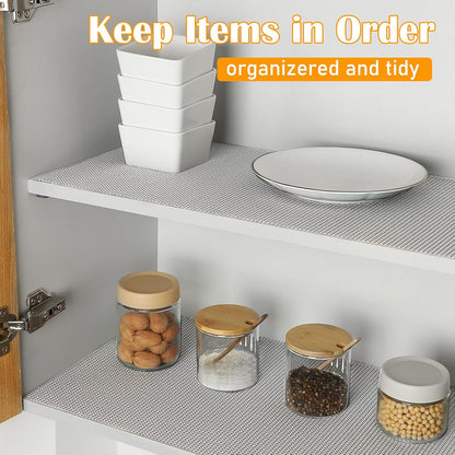 Non-Slip Shelf Cabinet and Drawer Liner, 12IN x 20FT, Dark Gray