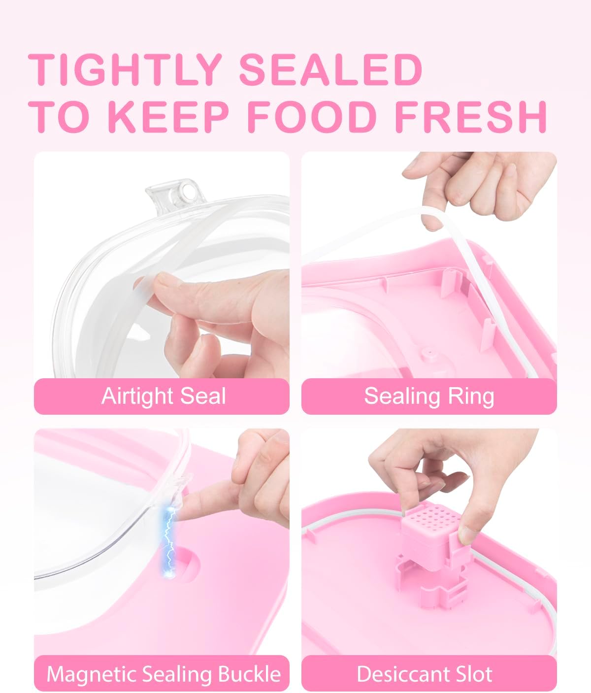10-13 Lbs Dog Food Storage Container,Collapsible Dog Food Container | Pet Food Storage Container with Airtight Lid,Pet Food Scoop,Cat Food Storage Dry Food for Dog,Cat and Other Pets