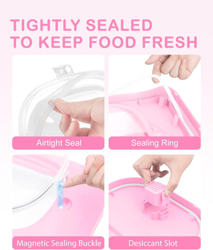 10-13 Lbs Dog Food Storage Container,Collapsible Dog Food Container | Pet Food Storage Container with Airtight Lid,Pet Food Scoop,Cat Food Storage Dry Food for Dog,Cat and Other Pets