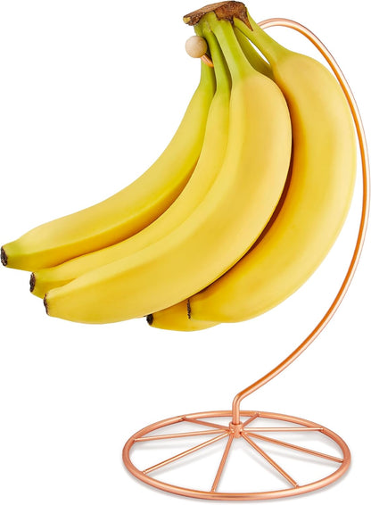 Banana Holder Modern Rack Hanger Tree Stand Hook for Kitchen Countertop. Satin Nickel Banana Holder Keeper Stand (Matt Black)