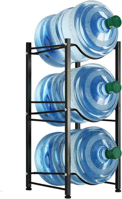 Water Cooler Jug Rack, 4-Tier Heavy Duty Water Bottle Holder Storage Rack for 5 Gallon Water Dispenser, 5 Gallon Water bottle Holder, 5 Gallon Water Jug Holder