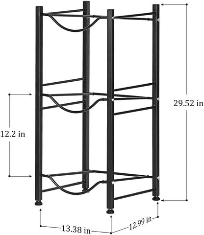 Water Cooler Jug Rack, 4-Tier Heavy Duty Water Bottle Holder Storage Rack for 5 Gallon Water Dispenser, 5 Gallon Water bottle Holder, 5 Gallon Water Jug Holder