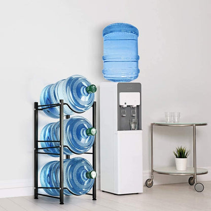 Water Cooler Jug Rack, 4-Tier Heavy Duty Water Bottle Holder Storage Rack for 5 Gallon Water Dispenser, 5 Gallon Water bottle Holder, 5 Gallon Water Jug Holder
