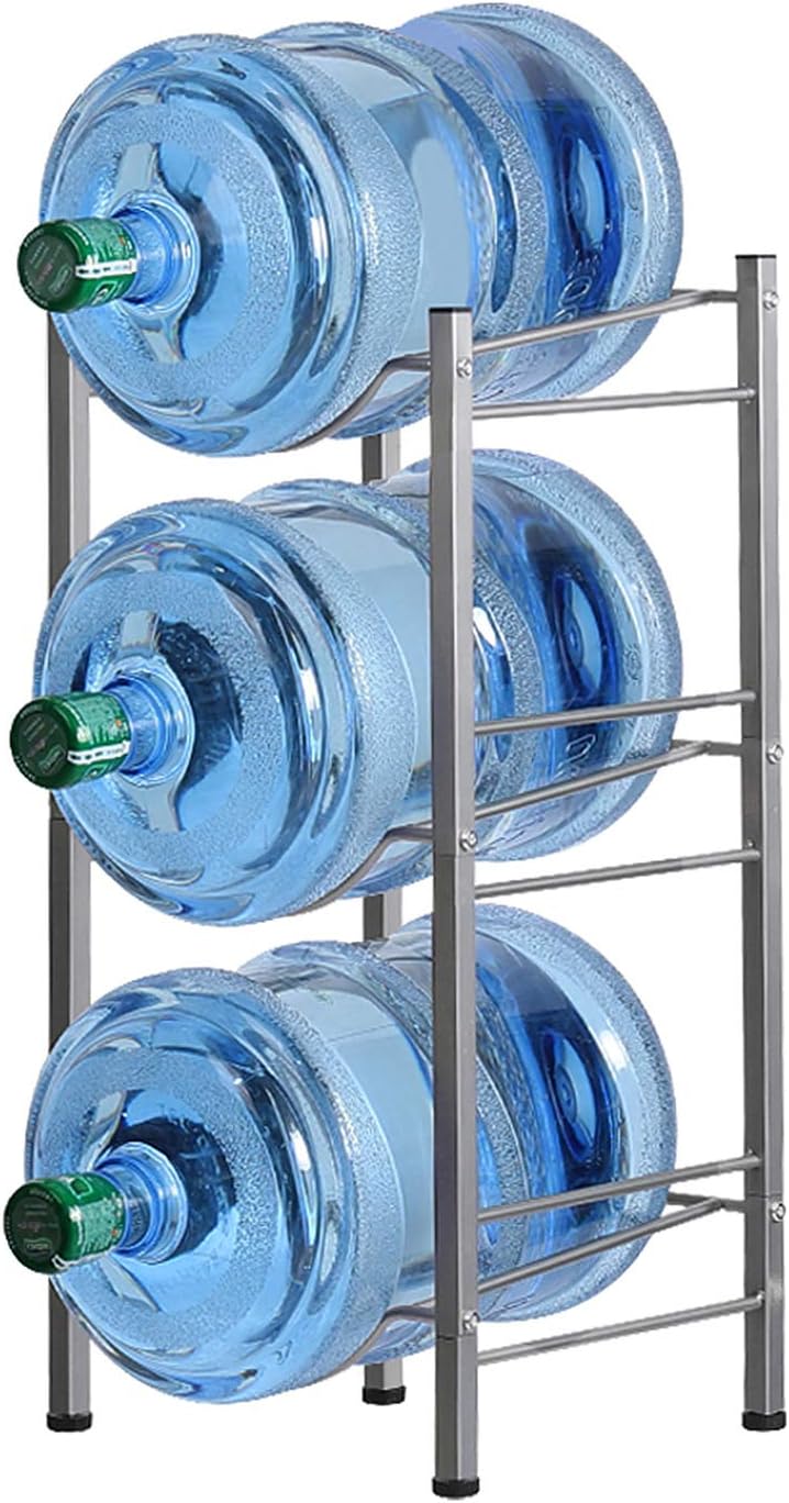 Water Cooler Jug Rack, 4-Tier Heavy Duty Water Bottle Holder Storage Rack for 5 Gallon Water Dispenser, 5 Gallon Water bottle Holder, 5 Gallon Water Jug Holder