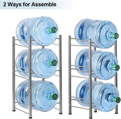 Water Cooler Jug Rack, 4-Tier Heavy Duty Water Bottle Holder Storage Rack for 5 Gallon Water Dispenser, 5 Gallon Water bottle Holder, 5 Gallon Water Jug Holder