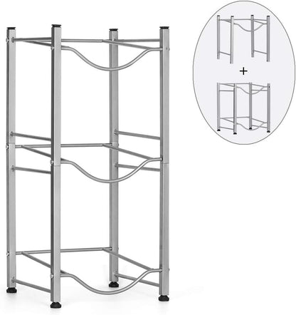 Water Cooler Jug Rack, 4-Tier Heavy Duty Water Bottle Holder Storage Rack for 5 Gallon Water Dispenser, 5 Gallon Water bottle Holder, 5 Gallon Water Jug Holder