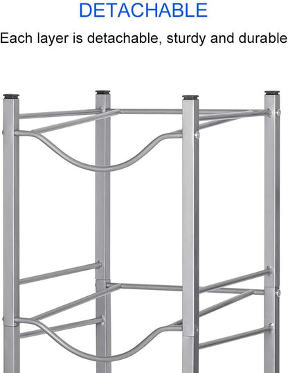 Water Cooler Jug Rack, 4-Tier Heavy Duty Water Bottle Holder Storage Rack for 5 Gallon Water Dispenser, 5 Gallon Water bottle Holder, 5 Gallon Water Jug Holder