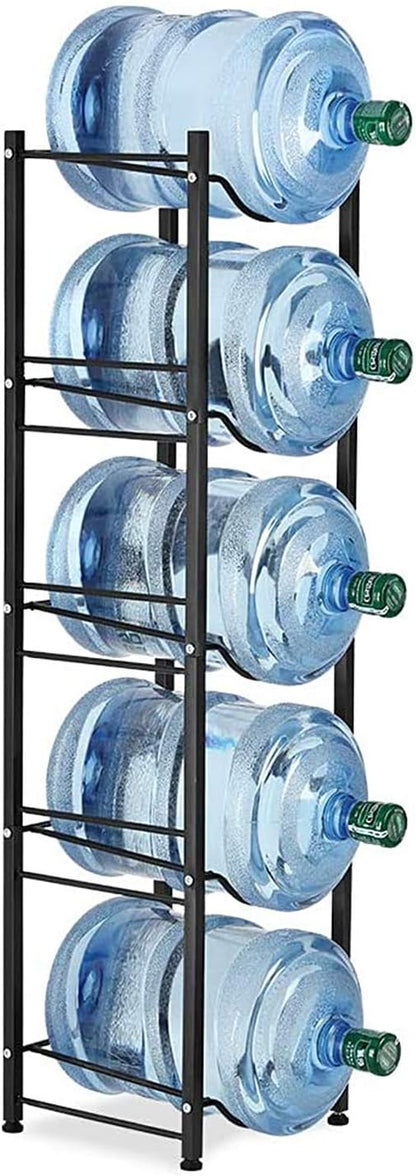 Water Cooler Jug Rack, 4-Tier Heavy Duty Water Bottle Holder Storage Rack for 5 Gallon Water Dispenser, 5 Gallon Water bottle Holder, 5 Gallon Water Jug Holder