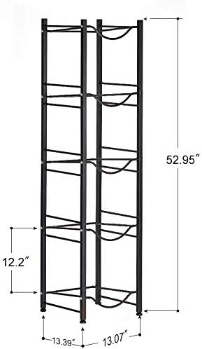 Water Cooler Jug Rack, 4-Tier Heavy Duty Water Bottle Holder Storage Rack for 5 Gallon Water Dispenser, 5 Gallon Water bottle Holder, 5 Gallon Water Jug Holder