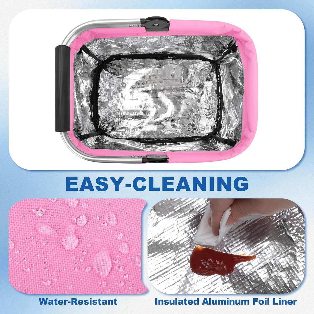 Cleaning Caddy Organizer with Handle,Black | Cleaning Tote Bag with Multiple Pockets for Cleaning Supplies, Products Storage, Housekeepers, Kitchen Cleaning Supplies