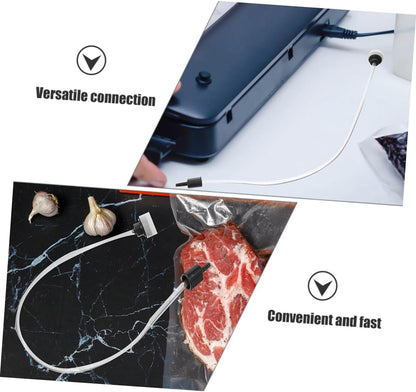 3pcs Food Sealing Saving Adapter Vacuum Sealer Hose External Vacuum Sealer Hose for Food Storage Adapter