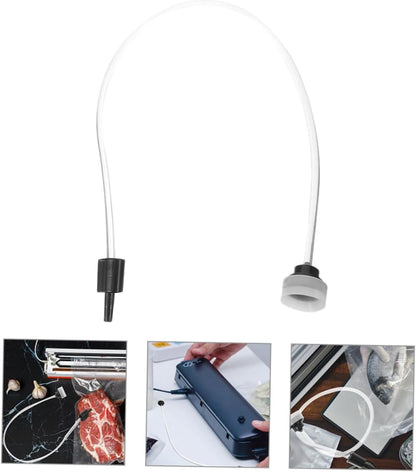 3pcs Food Sealing Saving Adapter Vacuum Sealer Hose External Vacuum Sealer Hose for Food Storage Adapter
