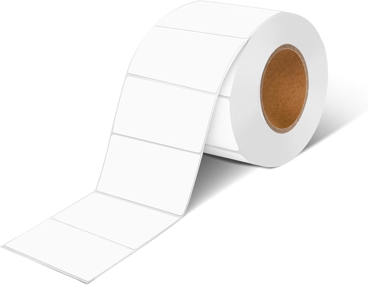4" x 2" Premium Thermal Labels (1000/Roll) – Compatible with Direct Thermal Printers. Ideal for Shipping, Inventory Management, Barcode Systems, and FBA SKU Labeling