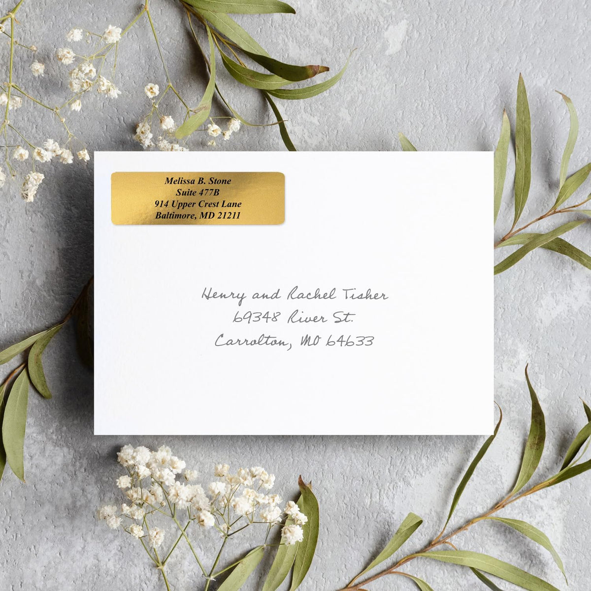 Clear Personalized Return Address Labels Without Dispenser - Roll of 250 Custom See Through Transparent Stickers