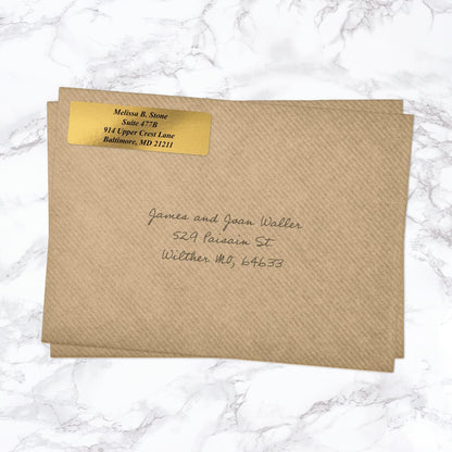 Clear Personalized Return Address Labels Without Dispenser - Roll of 250 Custom See Through Transparent Stickers