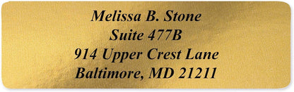 Clear Personalized Return Address Labels Without Dispenser - Roll of 250 Custom See Through Transparent Stickers