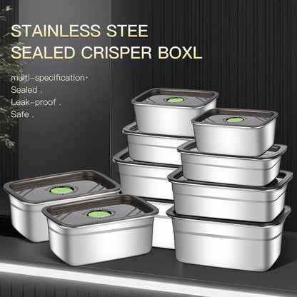 stainless steelFood Storage Containers setsstorage box with lidfreezer FrozenKitchen tray with lidOven plateSide dish plate Freezer & Dishwasher Safe