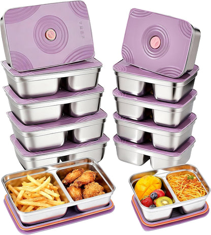stainless steelFood Storage Containers setsstorage box with lidfreezer FrozenKitchen tray with lidOven plateSide dish plate Freezer & Dishwasher Safe
