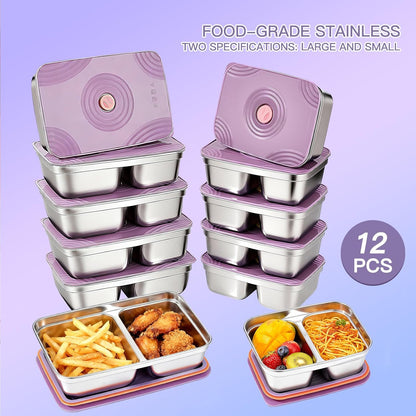 stainless steelFood Storage Containers setsstorage box with lidfreezer FrozenKitchen tray with lidOven plateSide dish plate Freezer & Dishwasher Safe