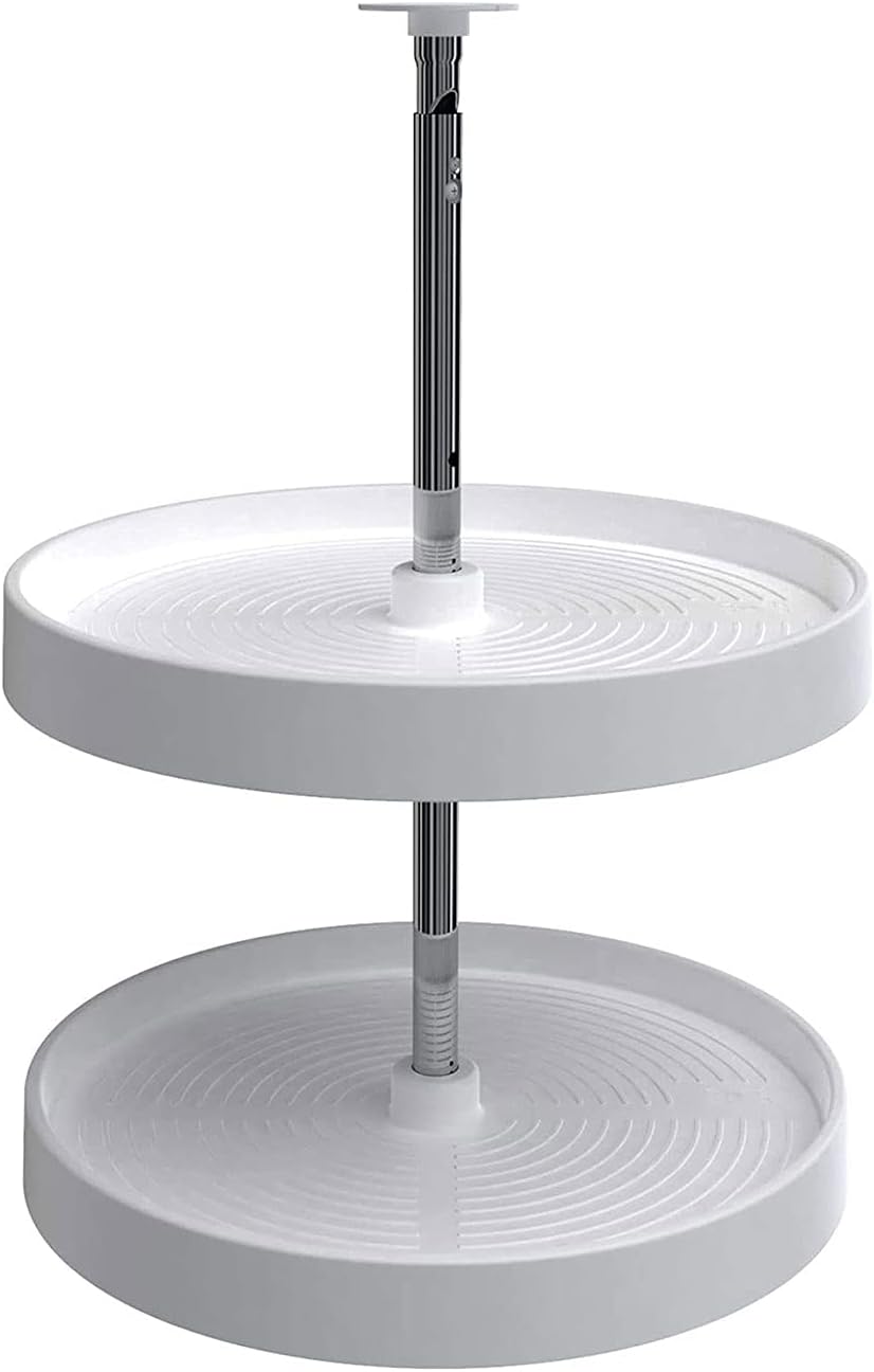 28" Full-Circle Dual Tier Lazy Susan for Corner Wall Cabinets