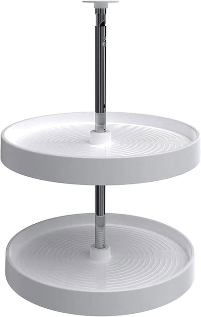 28" Full-Circle Dual Tier Lazy Susan for Corner Wall Cabinets