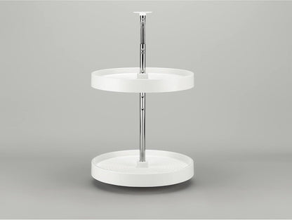 28" Full-Circle Dual Tier Lazy Susan for Corner Wall Cabinets