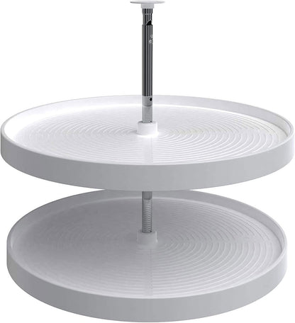 28" Full-Circle Dual Tier Lazy Susan for Corner Wall Cabinets