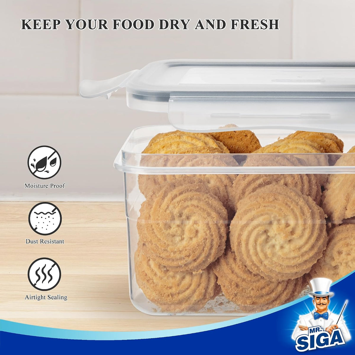 12 Pack Airtight Food Storage Container Set for Pantry Organization | Stackable, BPA Free plastic storage containers for pantry, great for snacks, spaghetti, includes 24 reusable sticker labels