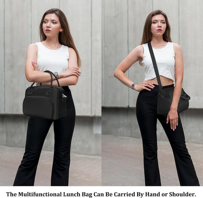Insulated Lunch Bag for Women Men Large Reusable Lunch Box Adult Leakproof Portable Cooler Tote Bags for Work Picnic