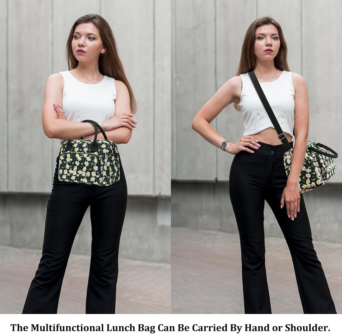 Insulated Lunch Bag for Women Men Large Reusable Lunch Box Adult Leakproof Portable Cooler Tote Bags for Work Picnic