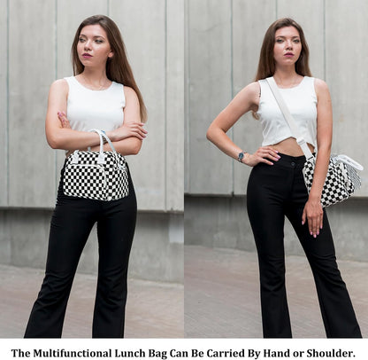 Insulated Lunch Bag for Women Men Large Reusable Lunch Box Adult Leakproof Portable Cooler Tote Bags for Work Picnic
