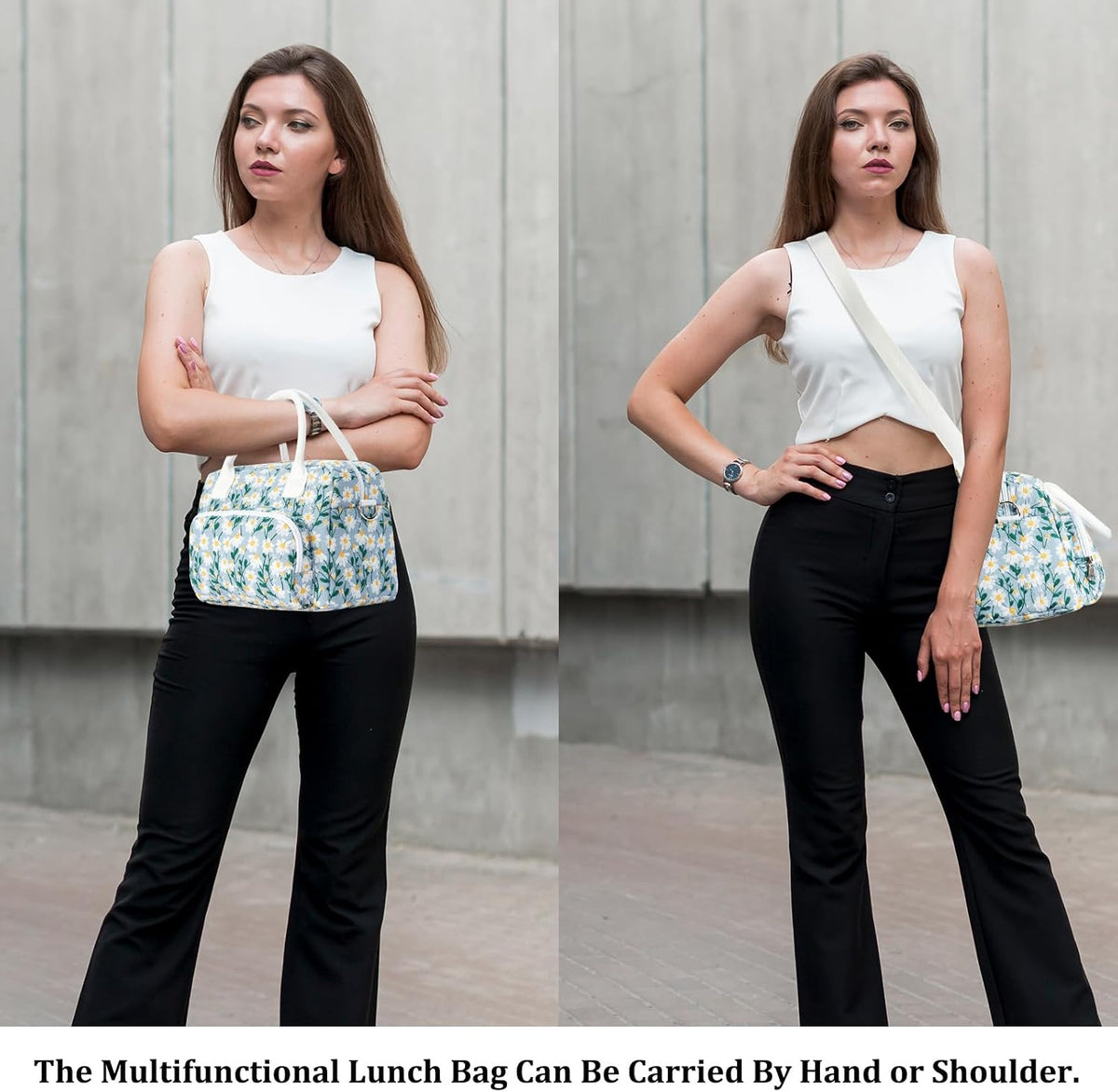 Insulated Lunch Bag for Women Men Large Reusable Lunch Box Adult Leakproof Portable Cooler Tote Bags for Work Picnic