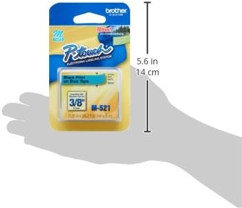 Genuine P-Touch M-2312PK Tape, 2 Pack, 1/2" (0.47") Wide Standard Non-Laminated Tape, Black on White, Recommended for Home and Indoor Use, 0.47" x 26.2' (12mm x 8M), 2-Pack, M2312PK, M231