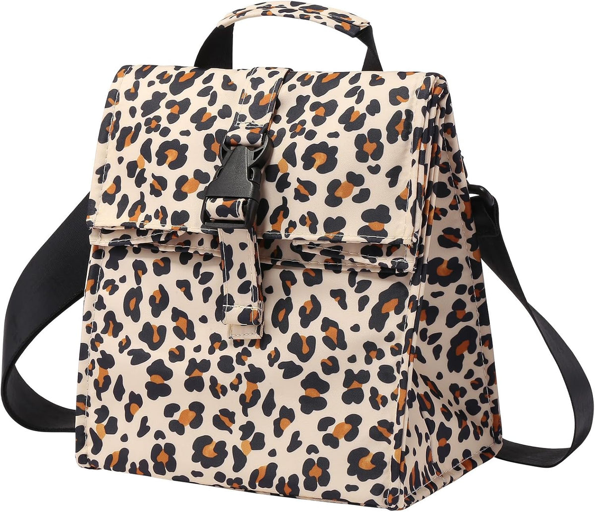 Insulated Foldable Lunch Bag- Lightweight Portable with Adjustable Shoulder Strap Lunch Box for Men, Women, Office, Work, Picnic, Hiking and Beach