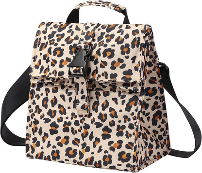 Insulated Foldable Lunch Bag- Lightweight Portable with Adjustable Shoulder Strap Lunch Box for Men, Women, Office, Work, Picnic, Hiking and Beach